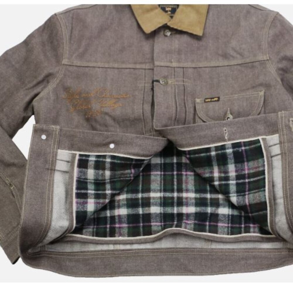 Lee x Brooklyn Circus 1930's Cowboy Jacket Brown Selvedge Denim Men's Size XL - Picture 4 of 16